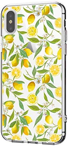 Case Compatible with iPhone Xs/XS Max/XR Crystal Clear Ultra Slim Protective Soft TPU Flower Design Cover