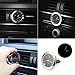 Car Air Vent Clock ALLOMN Car dashboard Clock Luminous Mini Auto Interior Quartz Analog Watch (Silver)