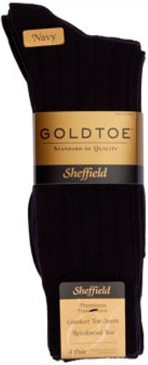 Gold Toe Men's Sheffield 4Pack Socks Navy Clothing