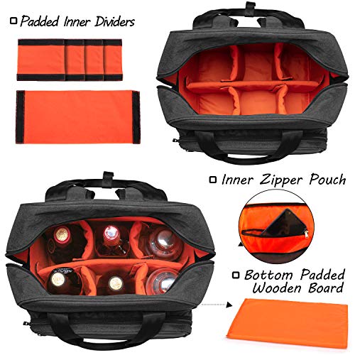 CURMIO Cocktail Shaker Set Tasche, Aufbewahrungstasche für Bartender Sets, Tragetasche für Barkeeper Set, Reisetasche… – Bild 3