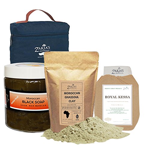 Moroccan bath & shower set - amber musk