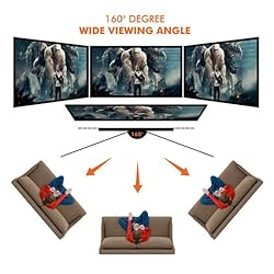 Pyle Projector Screen with Stand - 80" 16:9 HD 4K