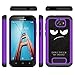 CoolPad Defiant Case, OEAGO [Shockproof] Hybrid Dual Layer Defender Protective Case Cover for CoolPad Defiant Phone/CoolPad 3632A - Don't Touch My Phone (Purple)