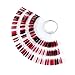 300 Tips Plastic Polish Board Nail Art Display Practice Sticks Wheel with Metal Split Ring Holder, 2 Set