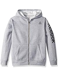 Reebok - Chaqueta de forro polar con cremallera para niño