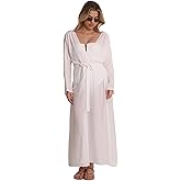 Gottex Women's Beach Life Classic Cover-Up Robe-One Size Fits Most, Long Sleeves, Midi Length with Side Slits