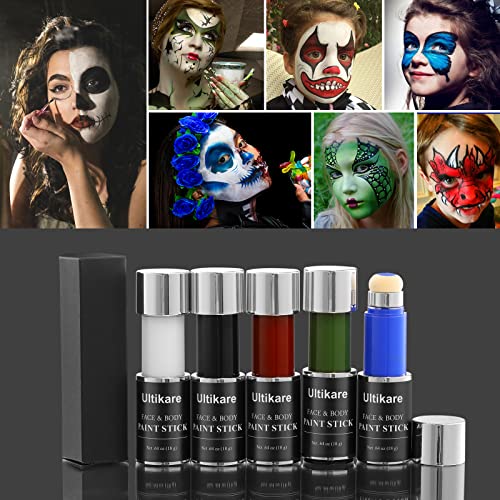 Face Paint for Kids, Ultikare Blue Body Paint Waterproof Cream Painting Makeup Adults Children for Sports Halloween SFX Special Effects Cosplay Costume Party 0.64 oz
