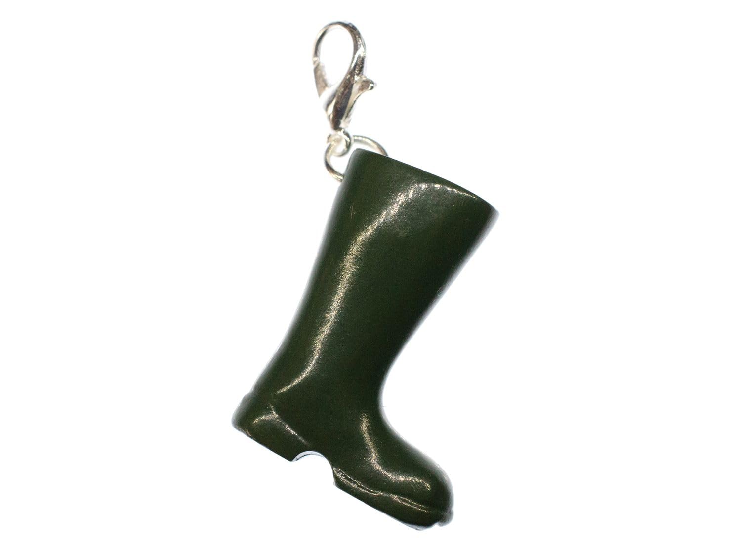 Miniblings Green Rubber Boots Charm Pendant For Bracelet Wristlet