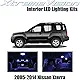XtremeVision Nissan Xterra 2005-2014 (8 Pieces) Red Premium Interior LED Kit Package + Installation Tool