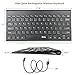 UHURU Wireless Keyboard, 2.4GHz Rechargeable Keyboard for Smart TV, Noteook, Laptop, Surface Pro, Windows 10/8/7/Vista/XP(black-78 keys)