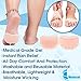 Metatarsal Ball of Foot Cushion Pads, High Heel Inserts Pads, Forefoot Pain Relief, Bunion Mortons Neuroma Callus Treatment Soft Comfort Reusable, One Size for Men & Women 3 Pairs (6) by Metarsal