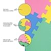 M.Y Interlocking Foam Play Mat - 29x29cm Thick, Multi Colour Soft EVA Baby Floor Tiles