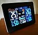 Atomic Wireless Weather Station with Indoor / Outdoor Wireless Sensor – TG645 Color Display Weather Station Alarm Clock With Temperature Alerts, Forecasting by Think Gizmos.