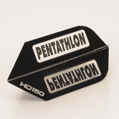 5 x Sets of Pentathlon Black Super Tough HD150 Dart Flights, Slim