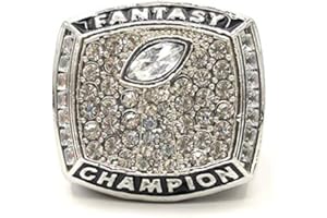 TUOYU Custom Fantasy Football Championship Silver Gold Rings Trophy Prize No Years