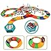 192 Pieces Flexible Race Track Playset - Magic Journey Rainbow Create a Road Super Snap Speedway STEM Building Toy with Race Car for Kids