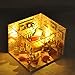 Flever Dollhouse Miniature DIY House Kit Creative Room with Furniture and Glass Cover for Romantic Artwork Gift(Fruit of Autumn)
