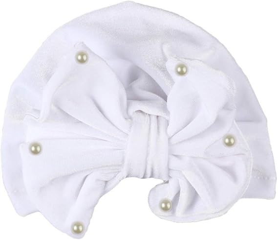 Walaka Bandeau Cheveux Bebe Bapteme Nouveau Ne Bebe Garcon Fille Perles Pleuche Noue Chapeau Chaud Bow Beanie Couvre Chefs Cap Bebe Fille 0 24m Vetements Mkyra Org