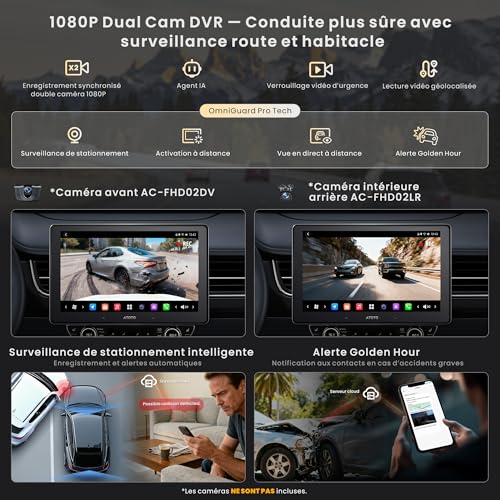 [9 Inch QLED] ATOTOZONE Dab Car Radio Android 2 Din, Wireless Carplay & Android Auto, 7.1.2 CH Audio, 8G+128G, 4G LTE, HDMI Input, AI Agent & AI Vision, Remote LiveView & Remote Alarm Clock, X10DG209E