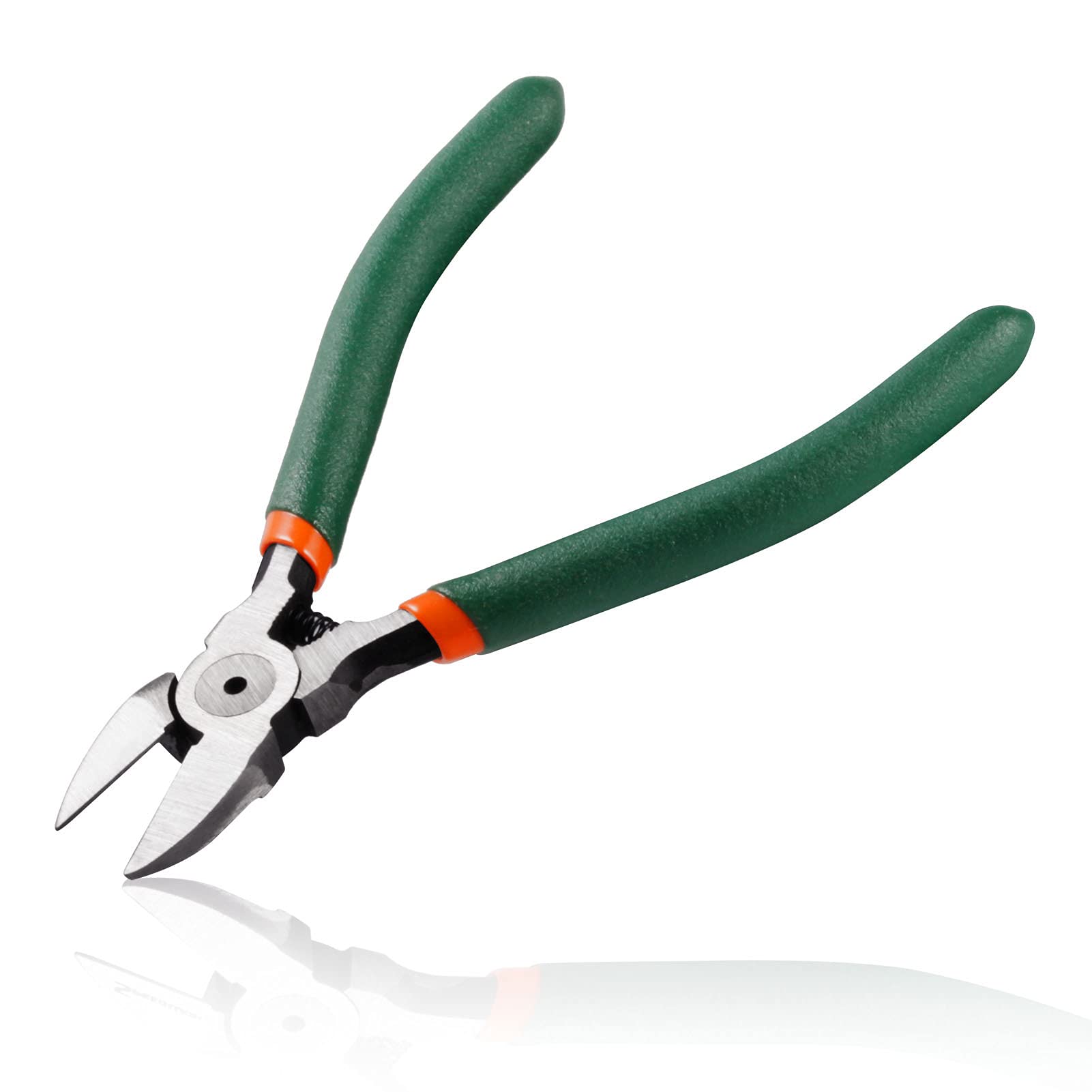 LEONTOOL 5 Inches Wire Cutter, Flush Cutter with Spring, Precision Diagonal Pliers, Side Cutter, Wire Cutting Pliers for Electronics Wires Jewelry Zip Ties Cutting