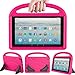 LEDNICEKER Kids Case for Fire HD 10 2017 - Light Weight Shock Proof Handle Friendly Convertible Stand Kids Case for Fire HD 10.1 inch (7th Generation, 2017 Release) - Magenta/Rose