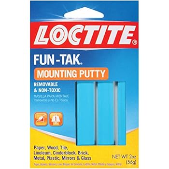 Loctite 1087306-12 Fun-Tak Mounting Putty, 2-Ounce Packets, Case of 12