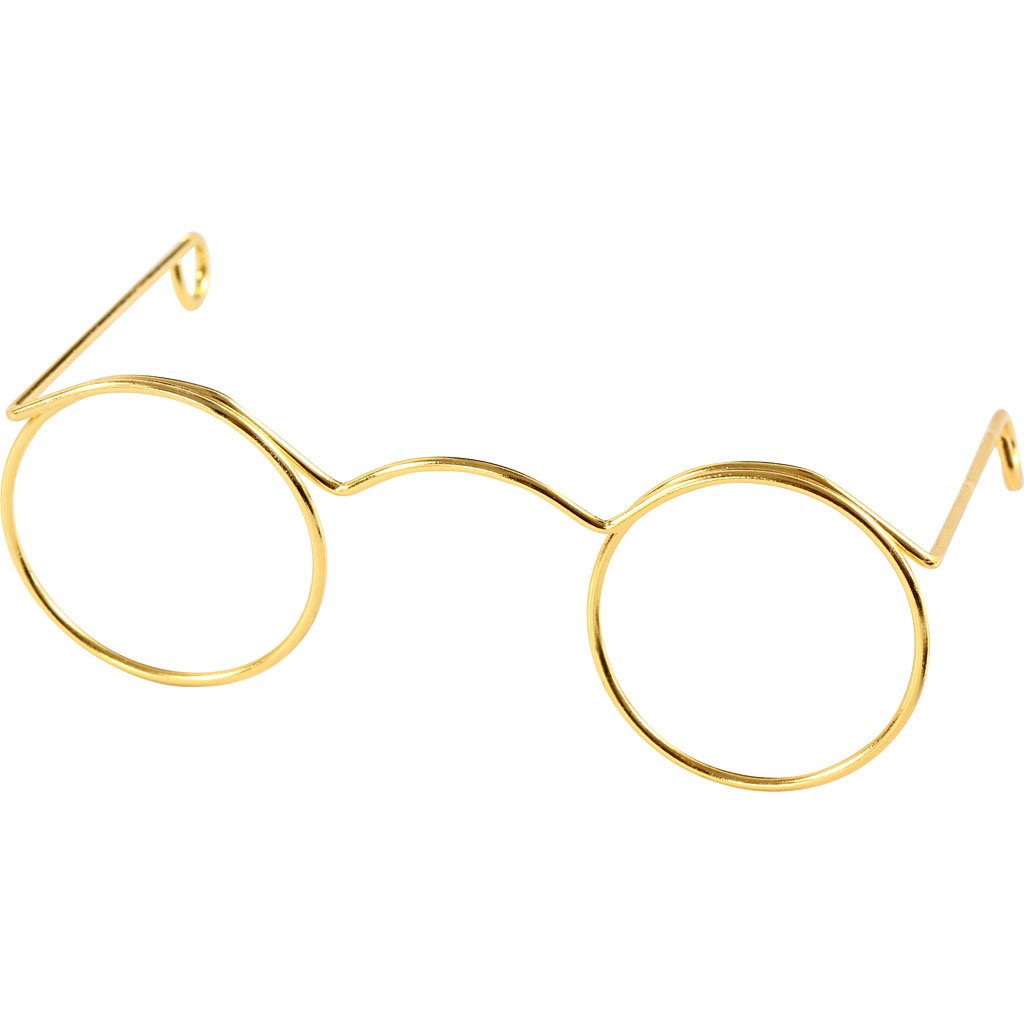 Creativ 500311 Novelty Glasses, W: 60 mm, gold, 10pcs