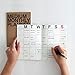 JSTORY Medium Monthly Planner Lays Flat Undated Year Round Flexible Cover Goal/Time Organizer Thick Paper Eco Friendly Customizable Stitch Bound A5 16 Months 2 Pack of 18 Sheets Kraft (Brown)
