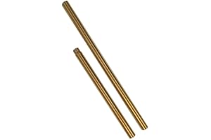 BOKT Extend Pole Lamp Stem Golden Finish Lamp Down Rod Stem Kit with Connector Pack of 2(Bronze)
