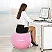 Trideer Exercise Ball (Pink, 65 cm)