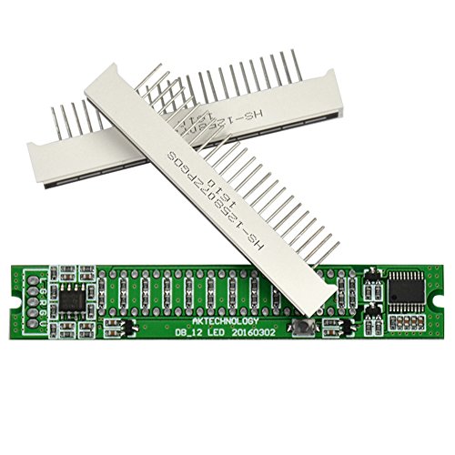 1PC 7v-12v Amplifier Board Mini Dual 12 Level indicator VU Meter Stereo Adjustable light Speed Board With AGC Mode Diy KITS(A)