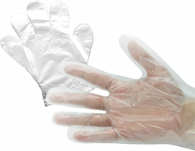 JKG 100 Disposable Food Prep Gloves XL Medium Large Latex Free Polyethylene