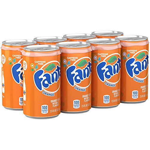 Fanta Orange Mini-Cans, 8 ct, 7.5 fl oz