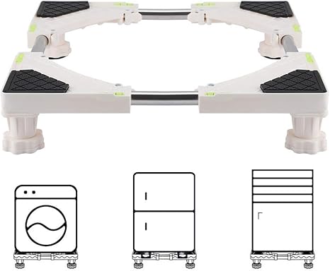 base ajuatable universal para lavadora secadora frigorifico soporte bandejas de lavadora contra vibracion 4 feet