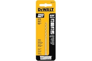 DEWALT DW1310 5/32-Inch Titanium Nitride Coated Split Point Twist Drill Bit