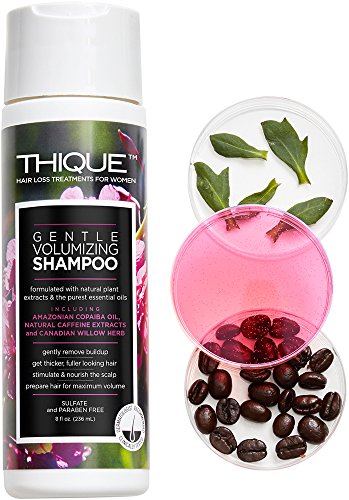 THIQUE Gentle Volumizing Shampoo Hair Loss Treatment for Women - Sulfate Free 8oz