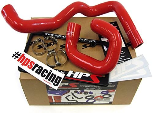 HPS Red Reinforced Silicone Radiator Hose Kit Coolant for Ford 13-14 Focus ST Turbo 2.0L