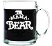 Shop4Ever Mama Bear Glass Coffee Mug