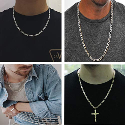 22 Inches Figaro Chain Necklace 5MM 