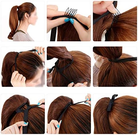 ヘアピース太いカーリー人間の小品ロングウェーブのかかった巾着ポニーテールファッション合成ヘアピース拡張アラウンド22インチナチュラルラップ 黒 B02p1qv2 2 014円 100 品質保証 激安通販専門店 全国一律送料無料 アウトレット