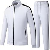 Feiairuike Men's Tracksuits 2 Piece Outfits Sweatsuits for Men Long Sleeve Track suits Athletic Full Zip Active Sports Sets