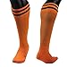Lian LifeStyle Girl's 1 Pair Knee Length Sports Athletics Socks Striped 003 XXS/XS/S/M