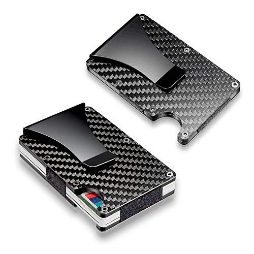 Credit Card Holder?, Maserfaliw Slim Carbon Fiber Credit Card Holder RFID Blocking Metal Wallet Money Clip Gift, A Must-Have Tool For Home, Can Be Used As A Holiday Gift. - Thumbnail 6