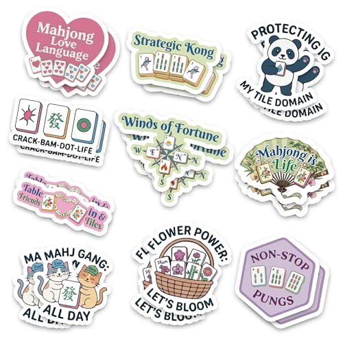 Mahjong Stickers Waterproof