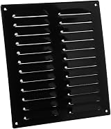 EUROPLAST 260x280mm Black Metal Air Vent Grille Cover with Insect Mesh view 3