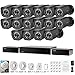 Zmodo 32 Channel 1080P HDMI NVR Security System 16 x720P IP Outdoor/Indoor Surveillance Camera, w/sPoE Repeater for Flexible Installation & Extension, Customizable Motion Detection, w/2TB Hard Drive