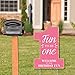 Big Dot of Happiness 1st Birthday Girl - Fun to be One - Party Decorations - First Birthday Party Welcome Yard Sign