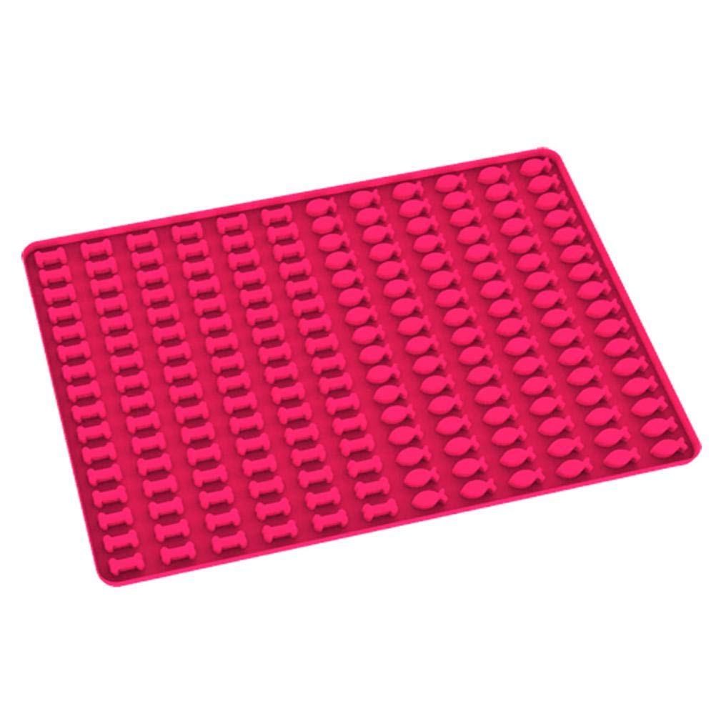 LipeedSilicone Baking Mat - 1 cm Hemisphere Silicone Mat with Nubs - 468 Baking Mould for Dog Biscuits & Dog Treats - Baking Paper - Collory, Non-Stick and Food Safe (BPA Free), 28 x 29 cm