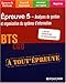 Analyses de gestion et organisation du systeme d'information BTS CGO Epreuve 5 (French Edition) by 