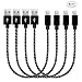 [4-Pack] Lightning Cable 7.3 Inches Short USB Apple Charging Cord for iPhone iPad iPod Touch